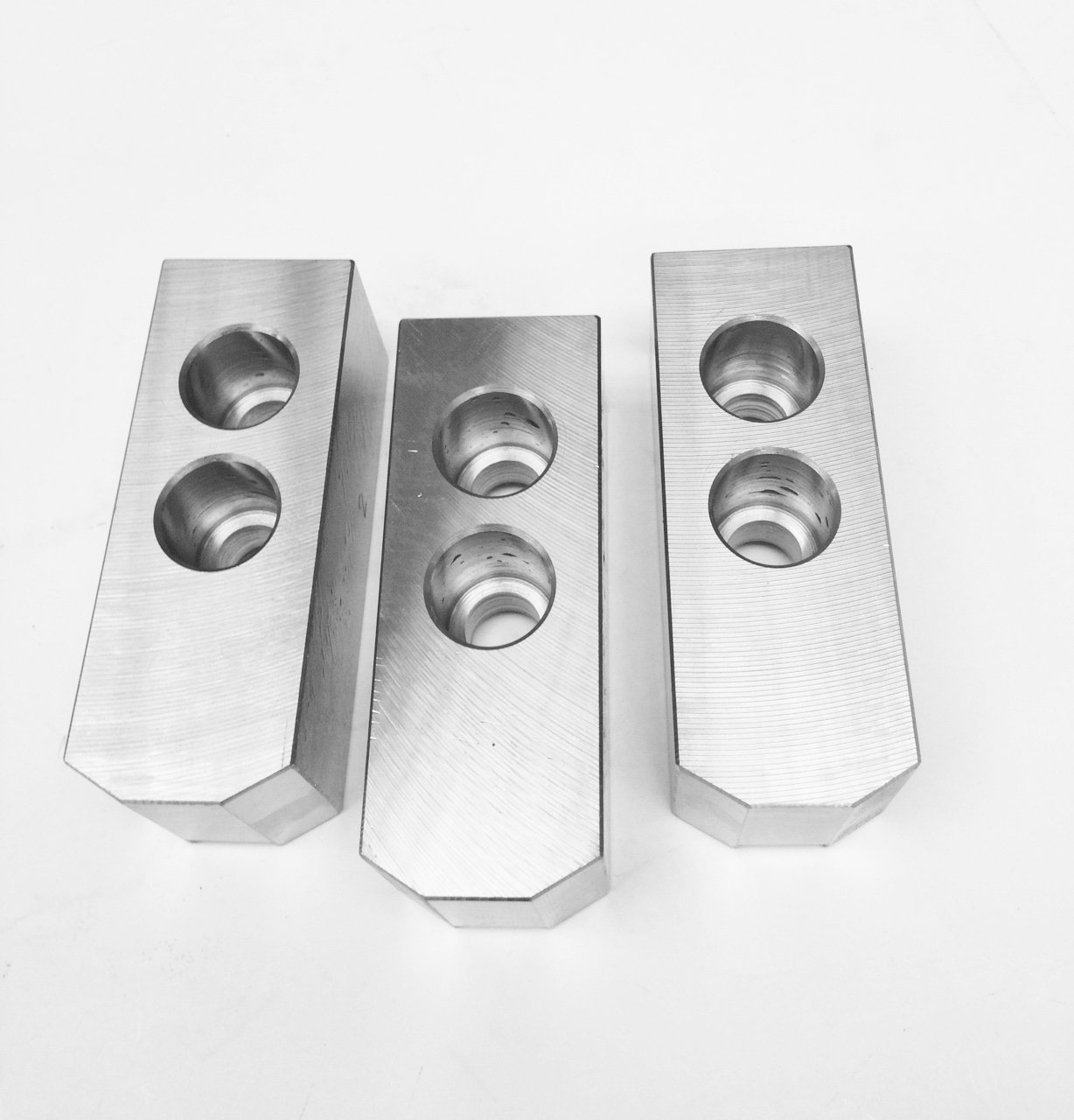 TAIKI 6" 1.5MM X 60 DEGREE 3 PIECE STEEL SOFT JAW SET (3900-4686) - Image 3