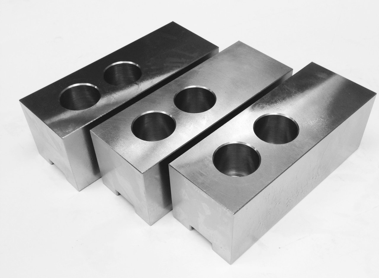 TAIKI 15" 1.5MM X 60 DEGREE 25.5MM 3 PIECE STEEL SOFT JAW SET (3900-4696) - Image 2