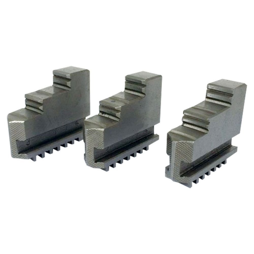 3 PIECE STEEL EXTERNAL HARD JAW SET FOR 6" 3-JAW K11 150 LATHE CHUCK (3900-4736)