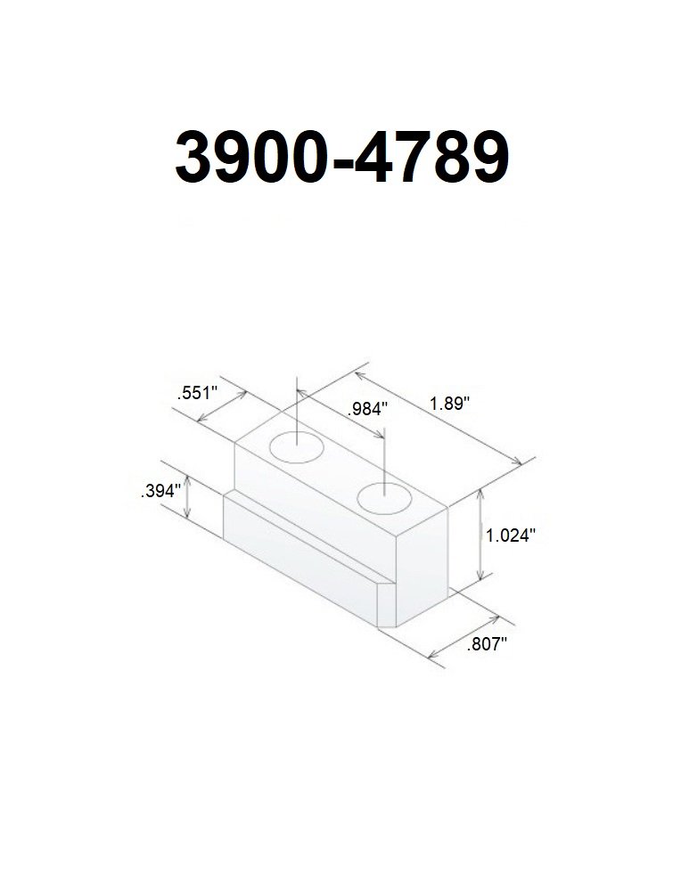 TAIKI 3 PIECE JAW T-NUT SET FOR 8 B-TYPE CHUCK (3900-4789) - Image 2