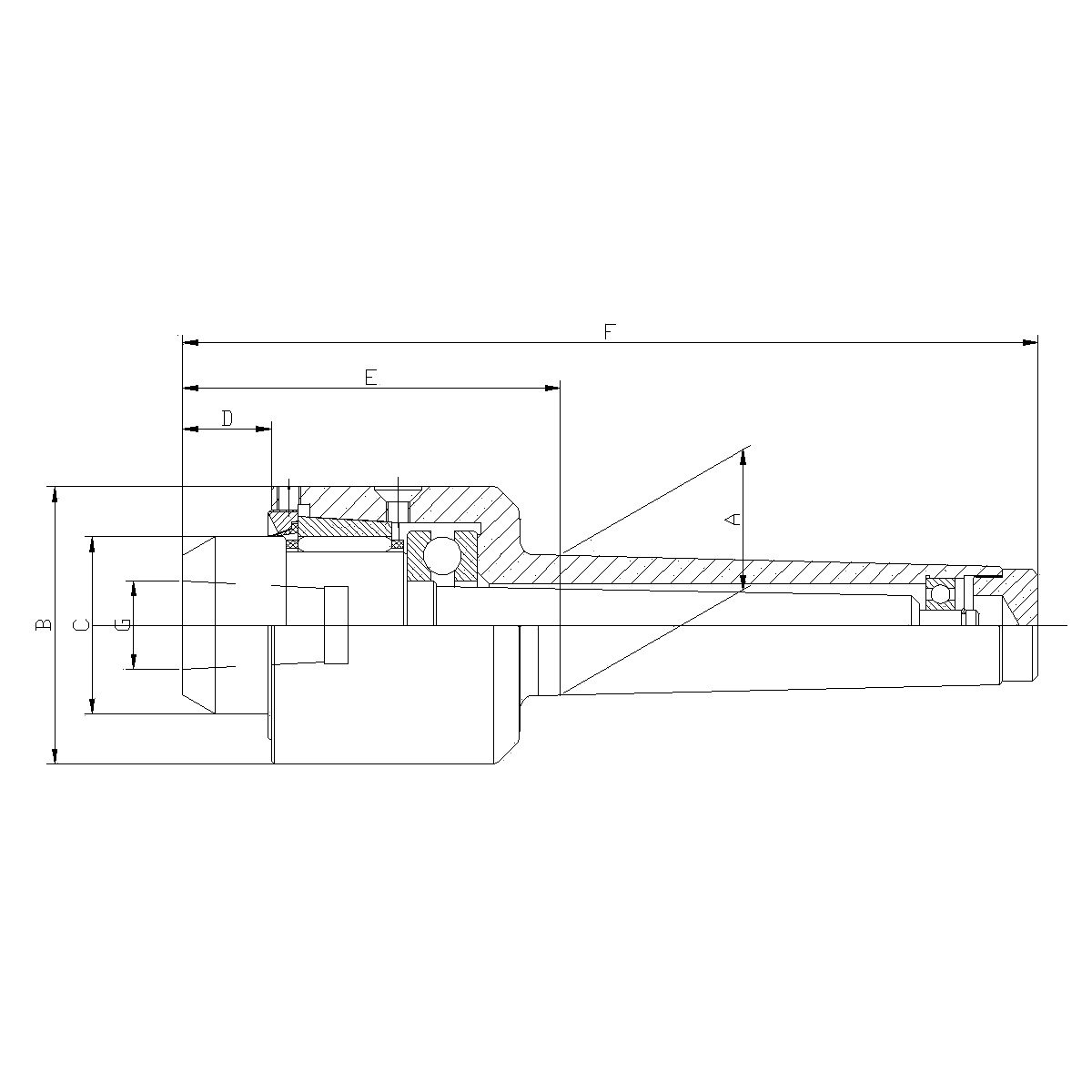 MT2 7 PIECE INTERCHANGEABLE BULL NOSE LIVE CENTER SET (3900-5052) - Image 2