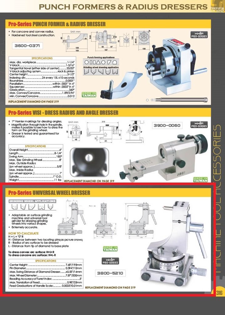 UNIVERSAL WHEEL DRESSER - MADE IN TAIWAN (3800-5210) - Image 6