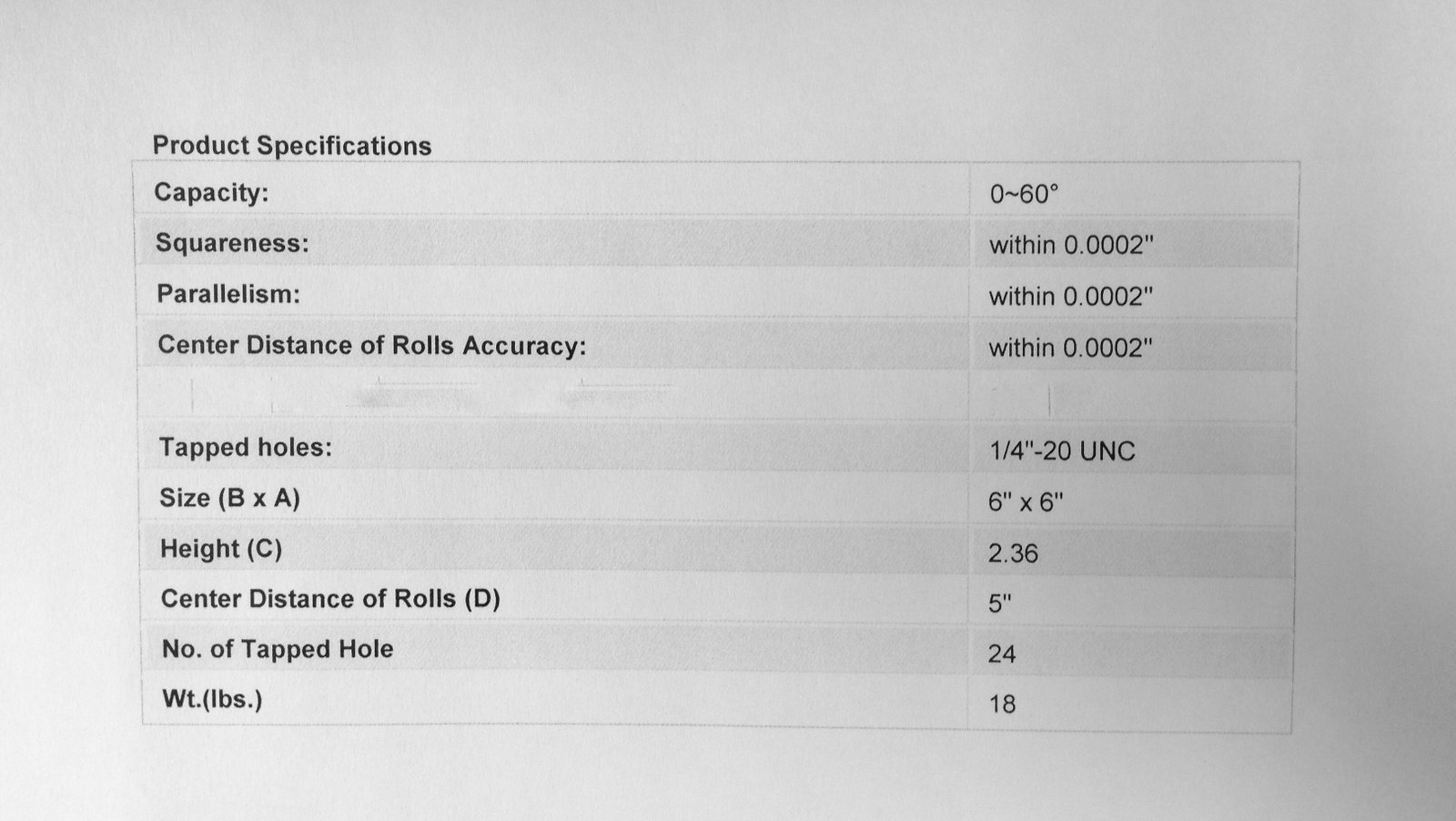 6 X 6" PRECISION SINE PLATE (3900-5526) - Image 4