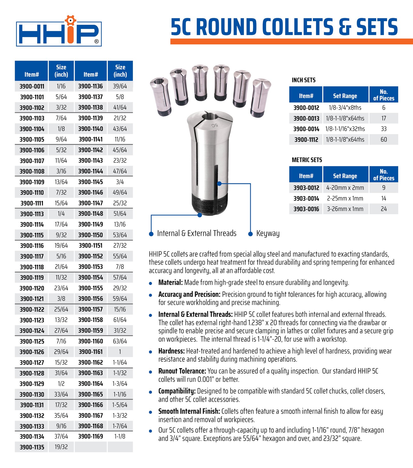 13/64" 5C ROUND COLLET (3900-1109) - Image 5