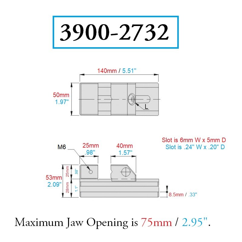 PRO-SERIES 50MM EDM STAINLESS STEEL VISE (3901-2732) - Image 2