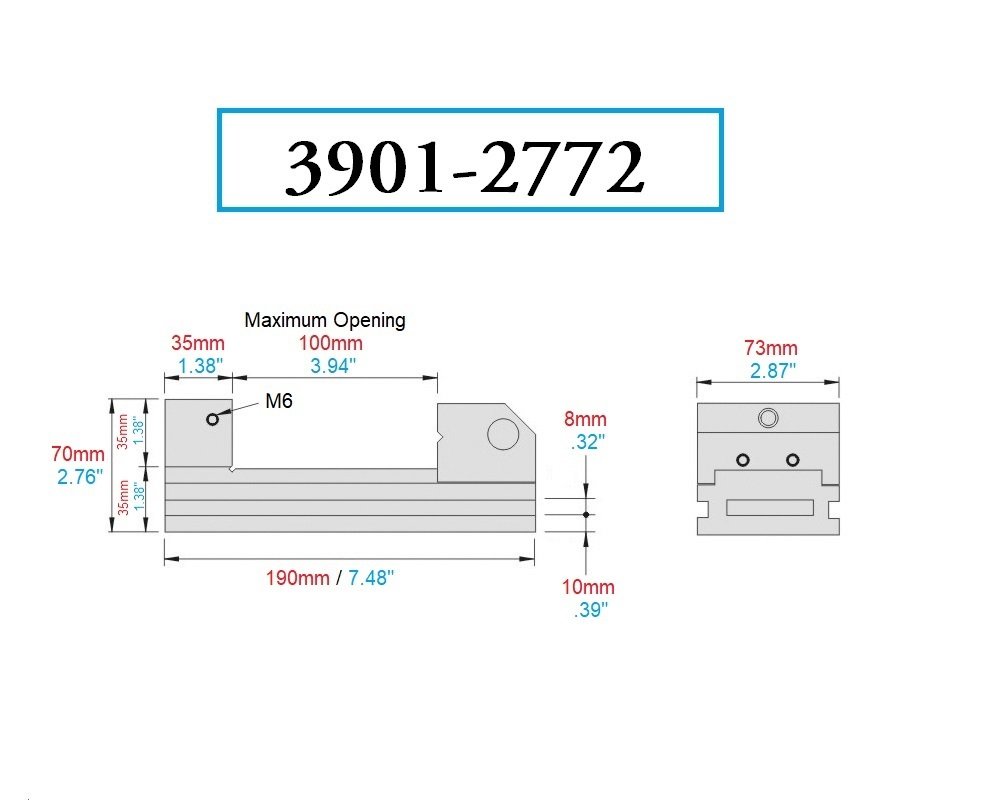 PRO-SERIES 73MM EDM STAINLESS STEEL VISE (3901-2772) - Image 2