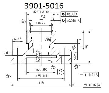 COLLET CHUCK FOR ER-16 (45MM DIAMETER.) (3901-5016) - Image 4