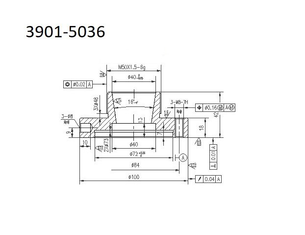 100MM DIAMETER ER-40 COLLET CHUCK (3901-5036) - Image 3