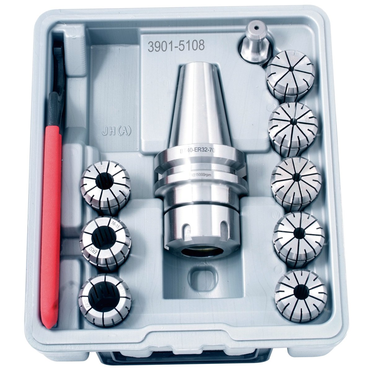 BT-40 ER-32 10 PIECE COLLET & CHUCK SET (3901-5108) - Image 2