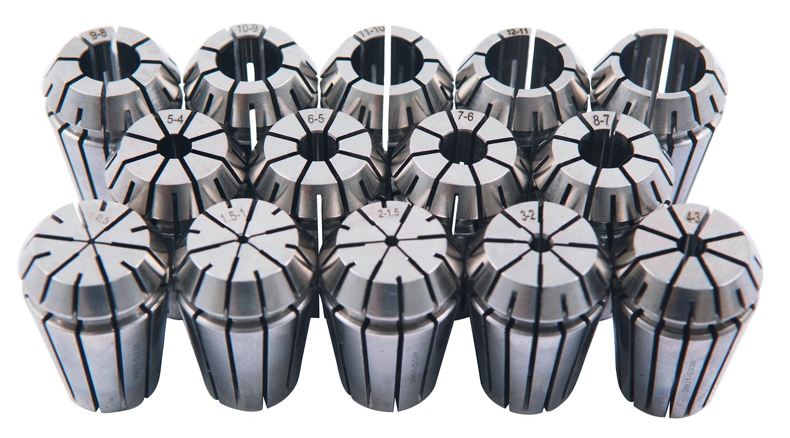 PRO-SERIES HIGH ACCURACY 18 PIECE 1/8-3/4" ER-32 SPRING COLLET SET (3901-5355) - Image 3