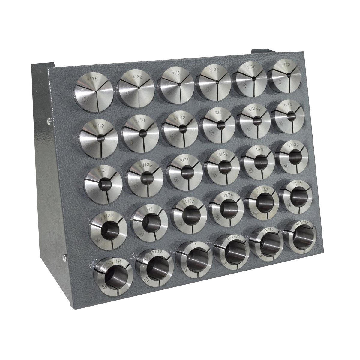 HHIP 30 PIECE 5C COLLET SET WITH RACK (3903-0030)