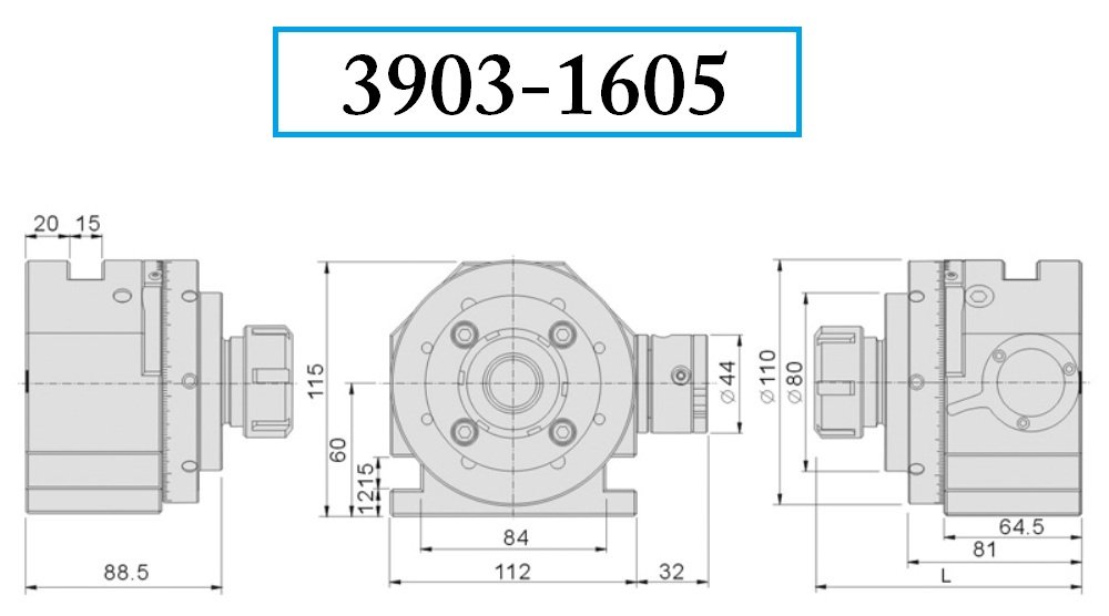 PRO-SERIES ER-32 STAINLESS STEEL EDM DIVIDING FIXTURE (3903-1605) - Image 3