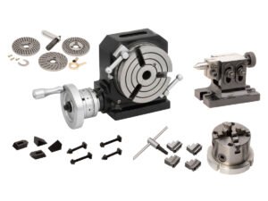 HHIP 4" H/V ROTARY TABLE-TAILSTOCK-DIVIDING PLATES & CHUCK SET (3906-2314)