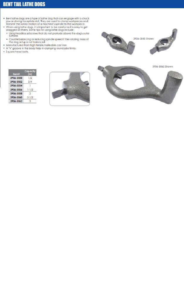 HHIP 2" BENT TAIL LATHE DOG (3906-3058) - Image 5