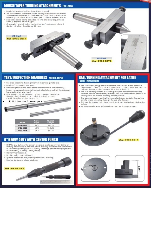 BALL TURNING ATTACHMENT WITH TNMG INSERT (3906-5311) - Image 3