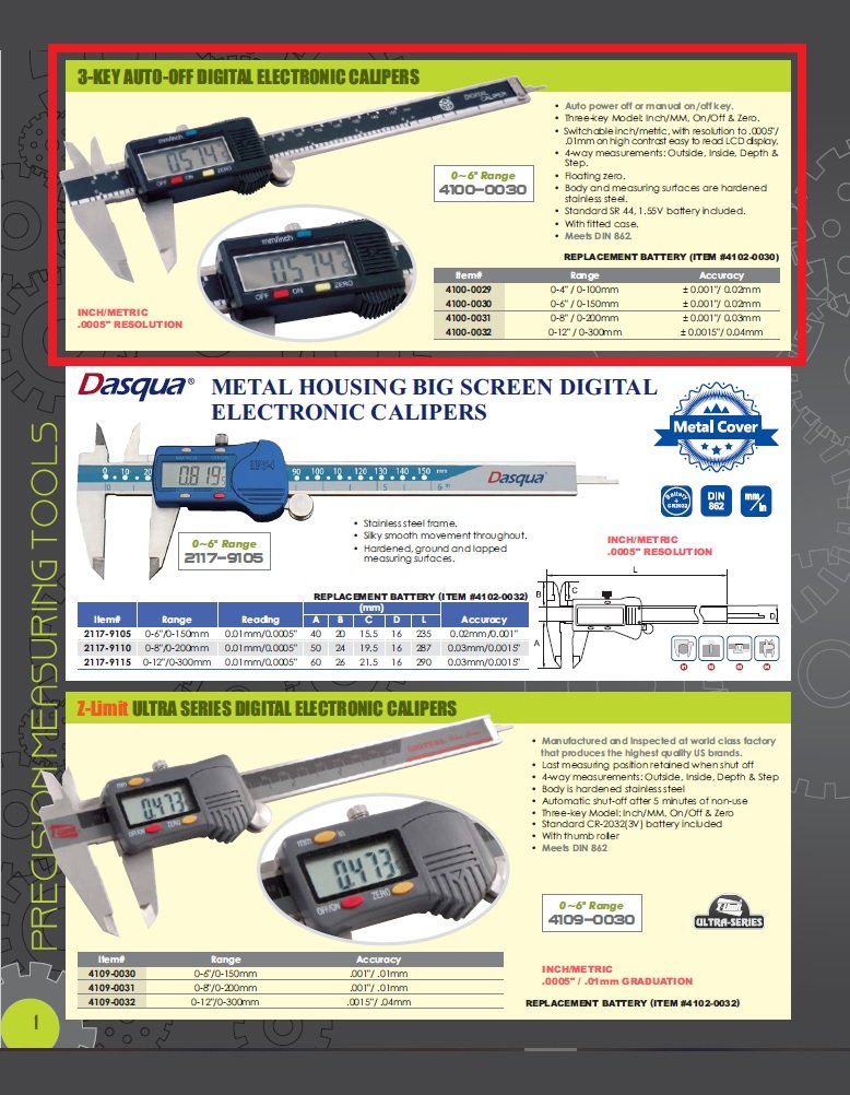 12" / 300MM 3 KEY ELECTRONIC DIGITAL CALIPER (4100-0032) - Image 5