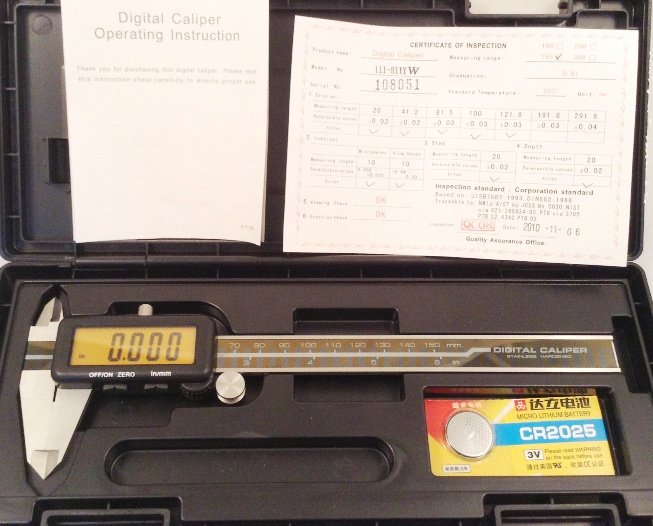 6"/150MM YELLOW LCD DIGITAL ELECTRONIC CALIPER (4100-3436) - Image 3