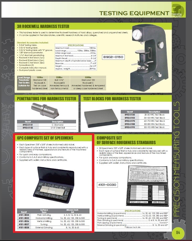 6 PIECE SET OF PLAIN GRINDING SPECIMENS (4101-0024) - Image 3