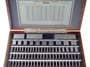 81 PIECE GRADE AS-2/B SQUARE STEEL GAGE BLOCK SET (4101-0052)