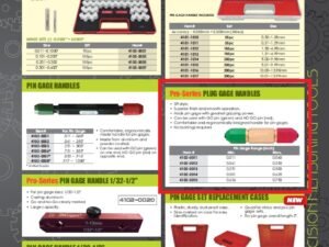 PRO-SERIES .011-.060" PLUG GAGE HANDLES & SET (4102-0011)