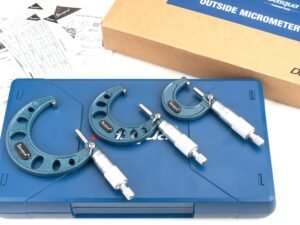 DASQUA 0-3" 3 PIECE HALF ROUND OUTSIDE MICROMETER SET (4112-0206)