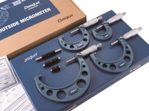 DASQUA 0-4" 4 PIECE HALF ROUND OUTSIDE MICROMETER SET (4112-0010)