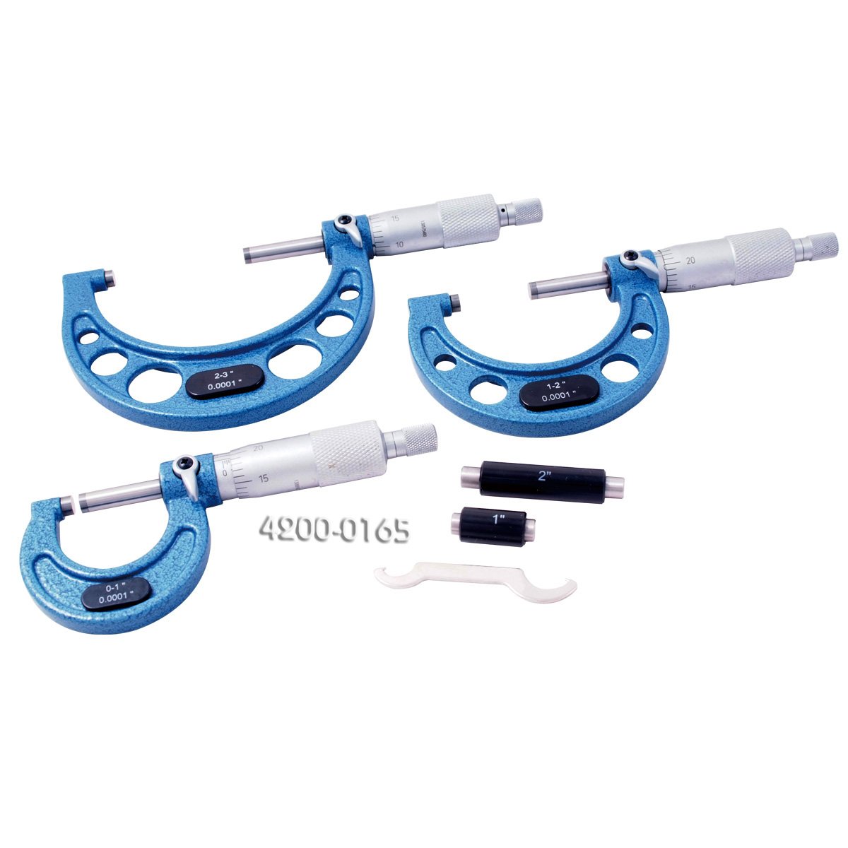0-3" 3 PIECE C-TYPE MICROMETER SET (4200-0165)