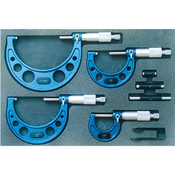 0-4" 4 PIECE C-TYPE MICROMETER SET (4200-0164)