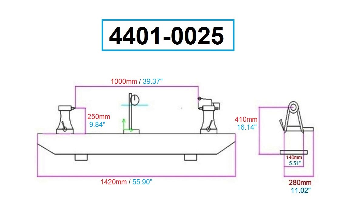56 X 17" SWING BENCH CENTER 39" BETWEEN CENTERS (4401-0025) - Image 2