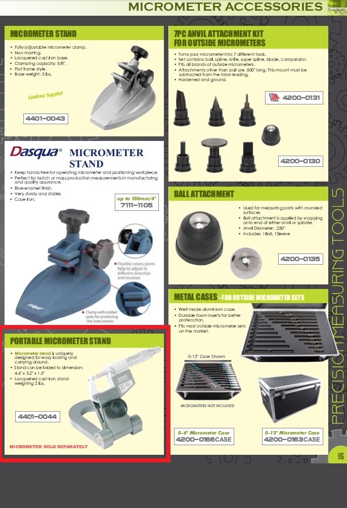 PORTABLE MICROMETER STAND (4401-0044) - Image 6