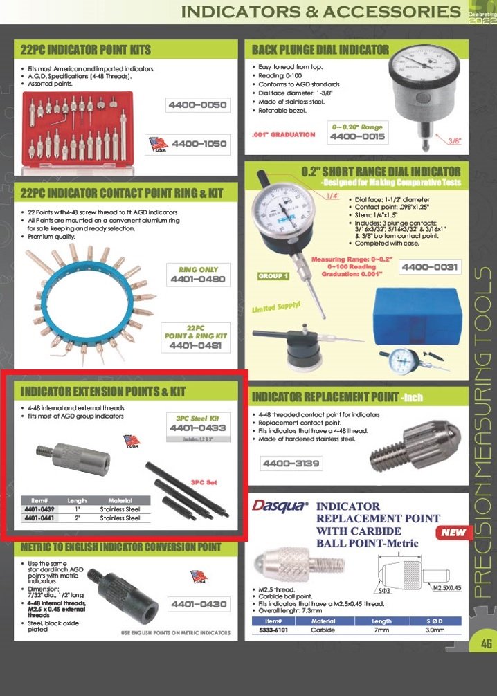 USA MADE 1" STAINLESS STEEL EXTENSION POINT (4401-0439) - Image 2