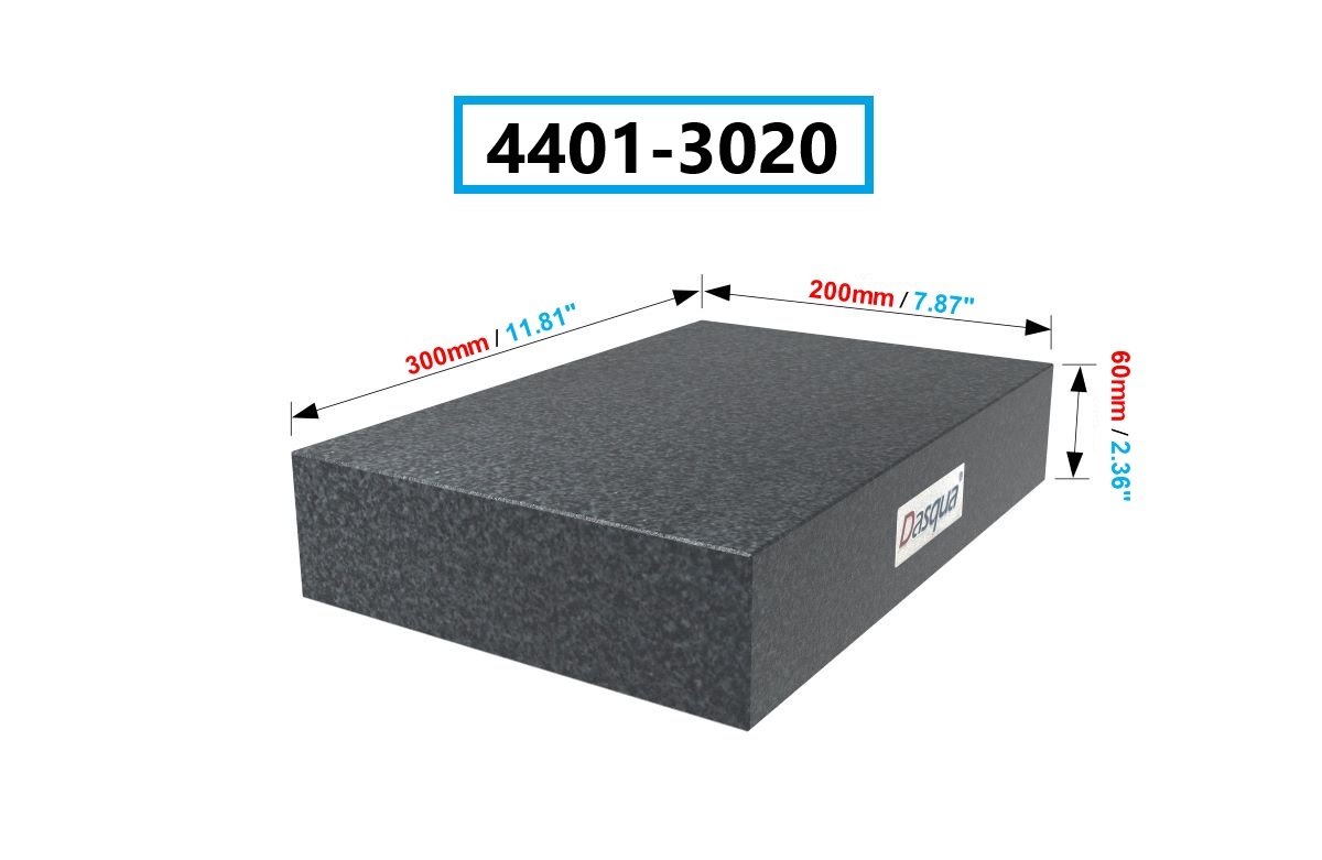 HHIP 11.81 X 7.87 X 2.36 GRADE A GRANITE SURFACE PLATE (4401-3020) - Image 5