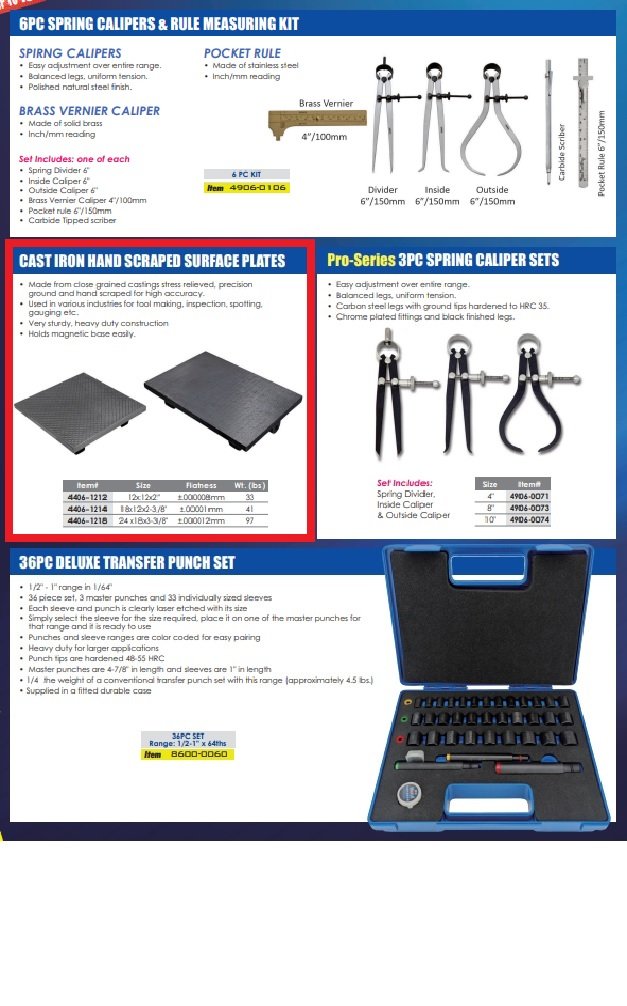 HHIP 24 X 18 X 3-3/8 CAST IRON HAND SCRAPED SURFACE PLATE 12 MICRONS (4406-1218) - Image 2
