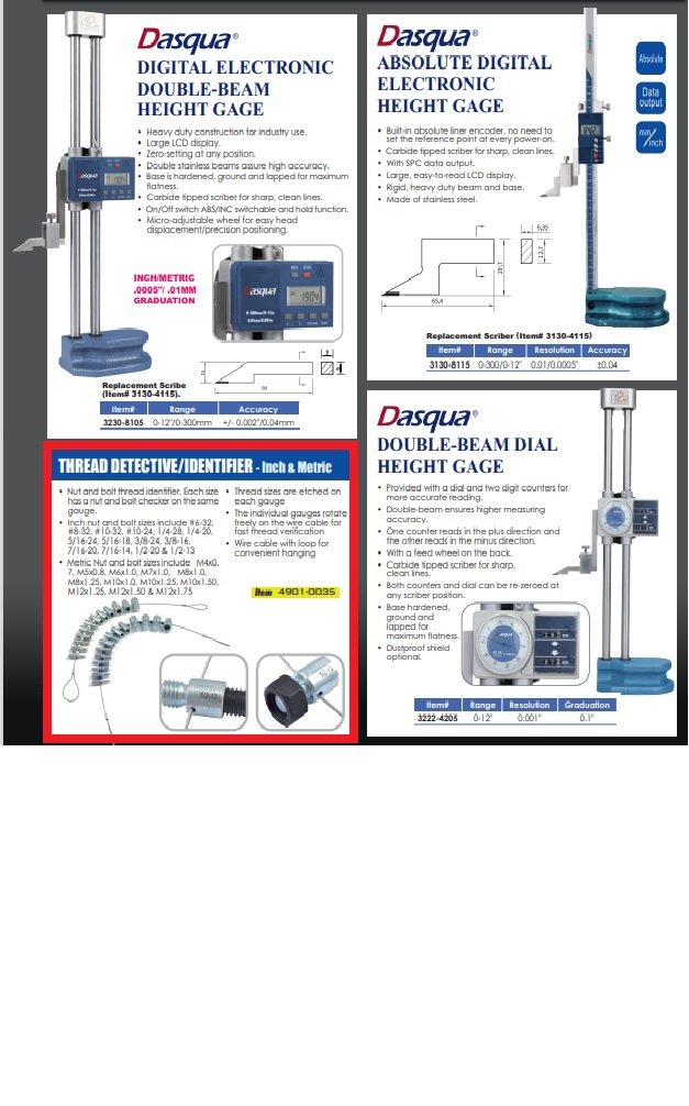 INCH & METRIC THREAD DETECTIVE IDENTIFIERS (4901-0035) - Image 8