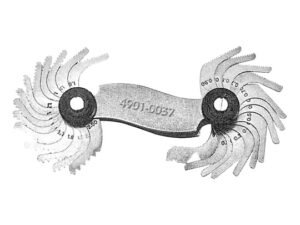 51 PIECE 4-84TPI 60 DEGREE SCREW PITCH GAGE (4901-0037)