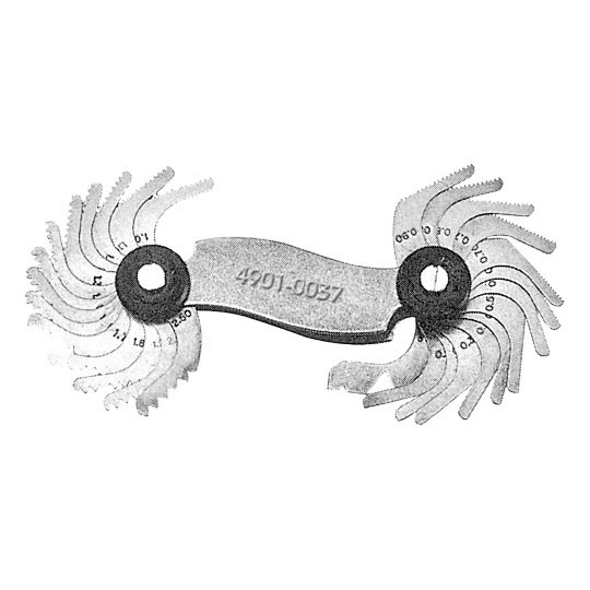 51 PIECE 4-84TPI 60 DEGREE SCREW PITCH GAGE (4901-0037)