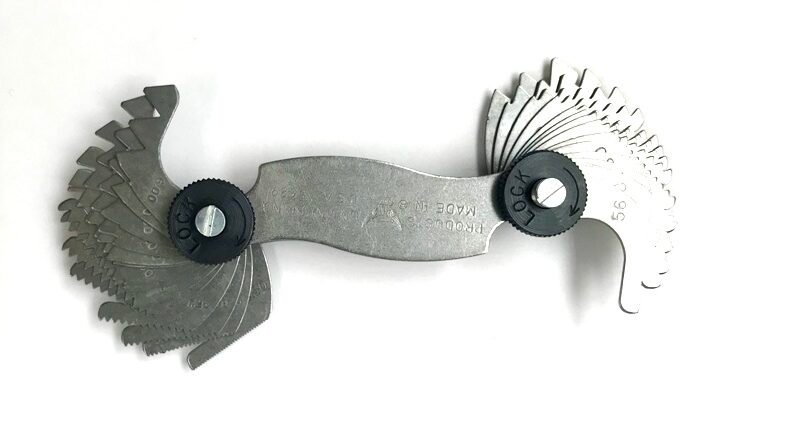 USA MADE 4-84 TPI & 0.50-6.00MM 28 PIECE SCREW PITCH GAGE (4901-0095)