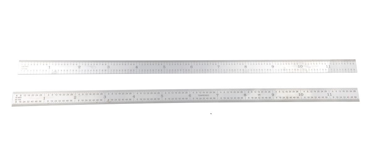 PRO-SERIES 12 X 1" 5R RIGID RULE GRADUATION 1/32,1/64,10THS & 100THS(4901-0212)