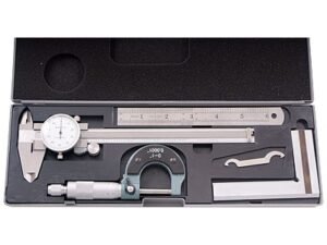 4 PIECE MACHINIST'S / STUDENT'S KIT WITH 6" DIAL CALIPER (4902-0004)