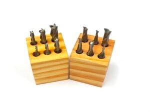 6 PIECE 2 FLUTE & 4 FLUTE 3/8" SHANK HIGH SPEED STEEL END MILL SET (4952-0002)