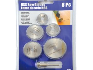 6PC SLITTING SAW WITH MANDREL SET (7/8 1 1-1/4&1-1/2 INCH) (5071-5000)