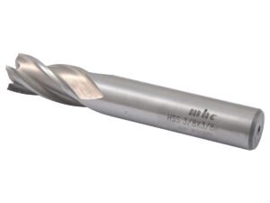 3/8 X 3/8" 4 FLUTE HIGH SPEED STEEL SINGLE END CENTER CUT END MILL (5802-0375)
