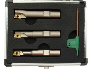 3PC 1/2 SHANK SQUARE SHOULDER COOLANT-THRU INDEXABLE END MILL SET-APKT1003 (5822-1710)