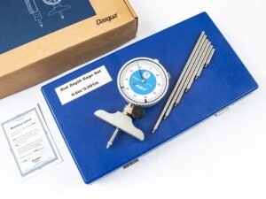 DASQUA 0-22" DIAL DEPTH GAGE SET WITH 2-1/2" BASE (5822-4100)
