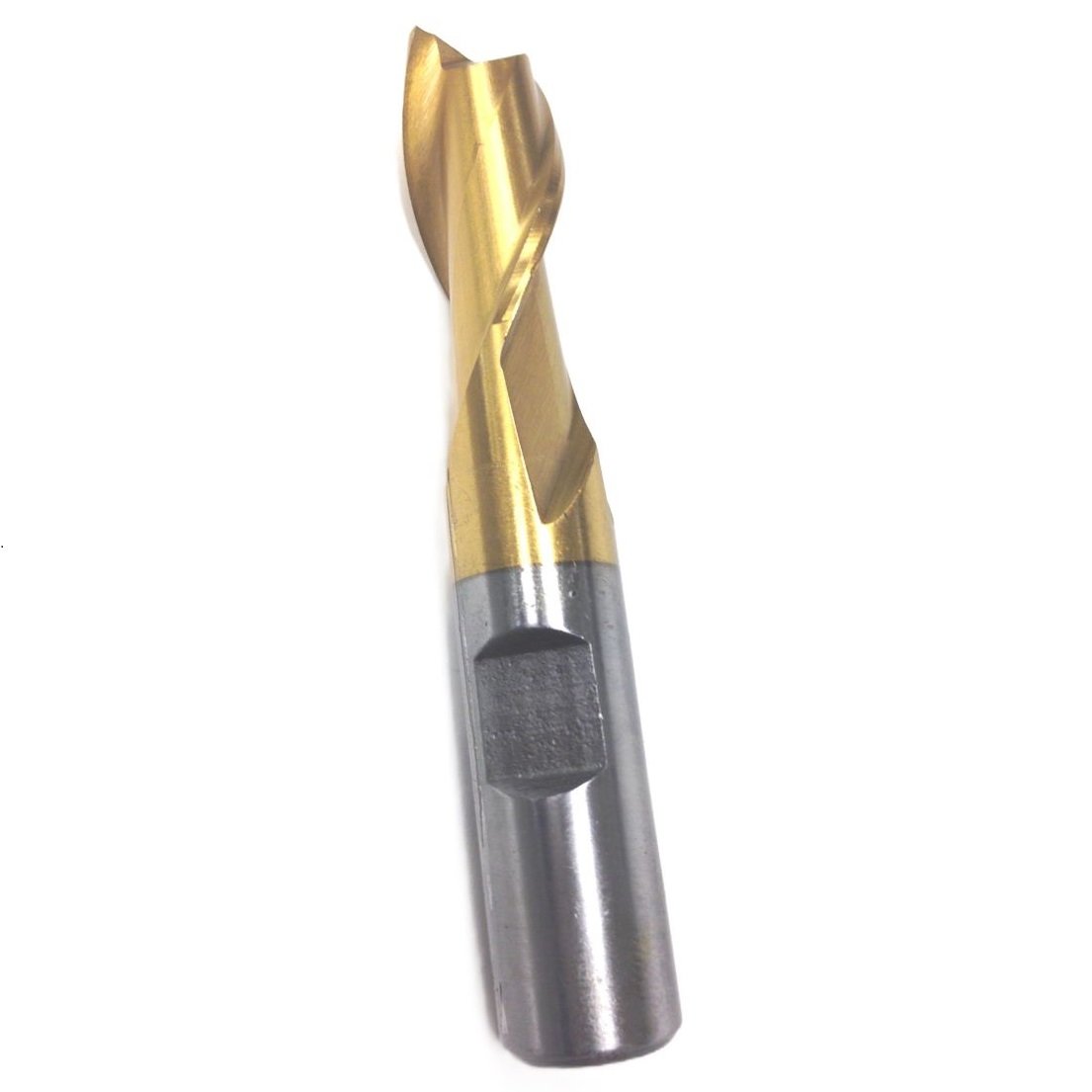 1/8 X 3/8" TiN 2 FLUTE HIGH SPEED STEEL CENTER CUT SINGLE END MILL (5826-0125)