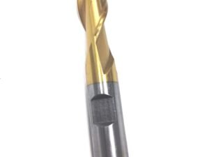 3/8 X 3/8" TiN 2 FLUTE HIGH SPEED STEEL CENTER CUT SINGLE END MILL (5826-0375)