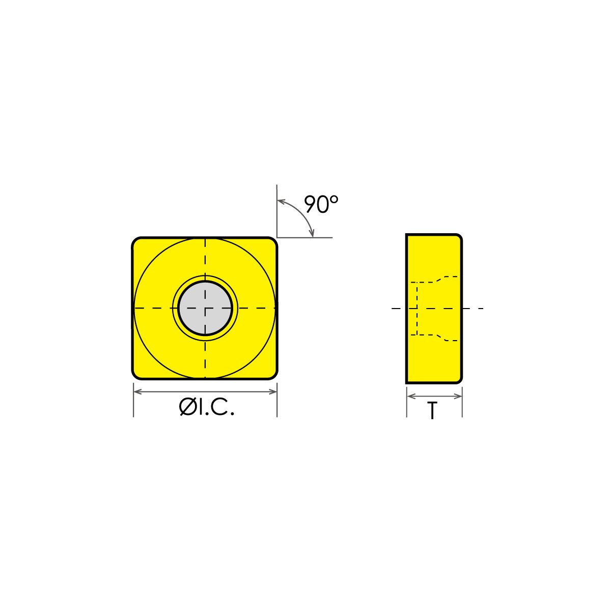 SNMG-432 C-5 TiN COATED CARBIDE INSERT (6001-0432) - Image 2