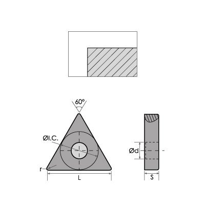 TNMA-432 COATED CARBIDE INSERT (6002-6432) - Image 2