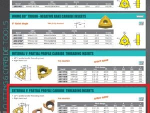 22ERN60 TiN COATED INTERNAL THREADING CARBIDE INSERT (6007-0020)