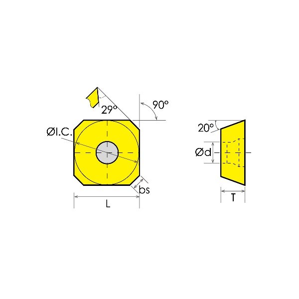 SEHT43AFTN COATED C-6 CARBIDE FACE MILL INSERT (6017-0432) - Image 4